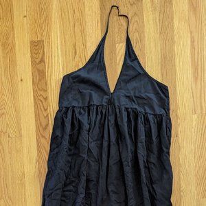 Black Cotton Halter Maxi Dress from Anthropologie